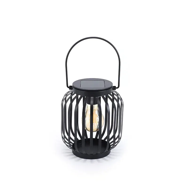 Solar Garden Light Outdoor Waterproof LED Chinese Lantern Light B&B Courtyard Antique Iron Art