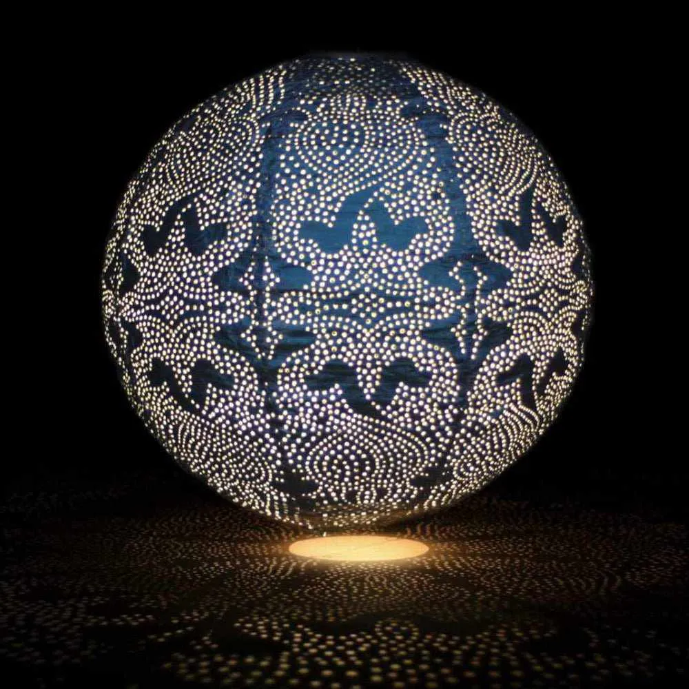 Solar Globe Lantern – Marrakesh-Inspired Outdoor Solar Light