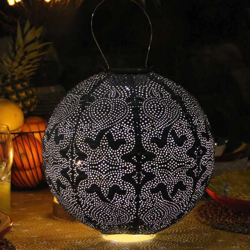 Solar Globe Lantern – Marrakesh-Inspired Outdoor Solar Light