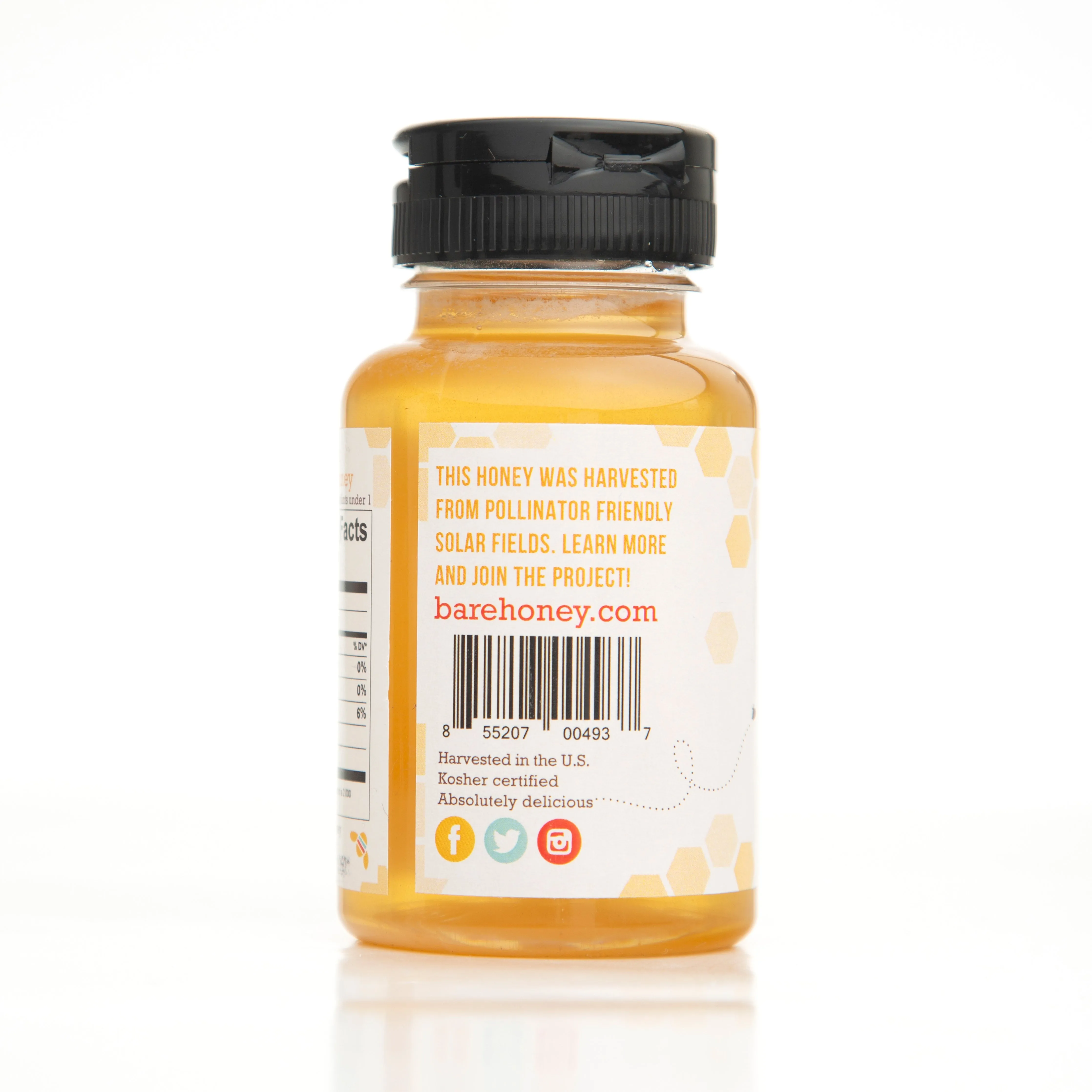 Solar Grown HoneyTM 8 oz squeez Bottle