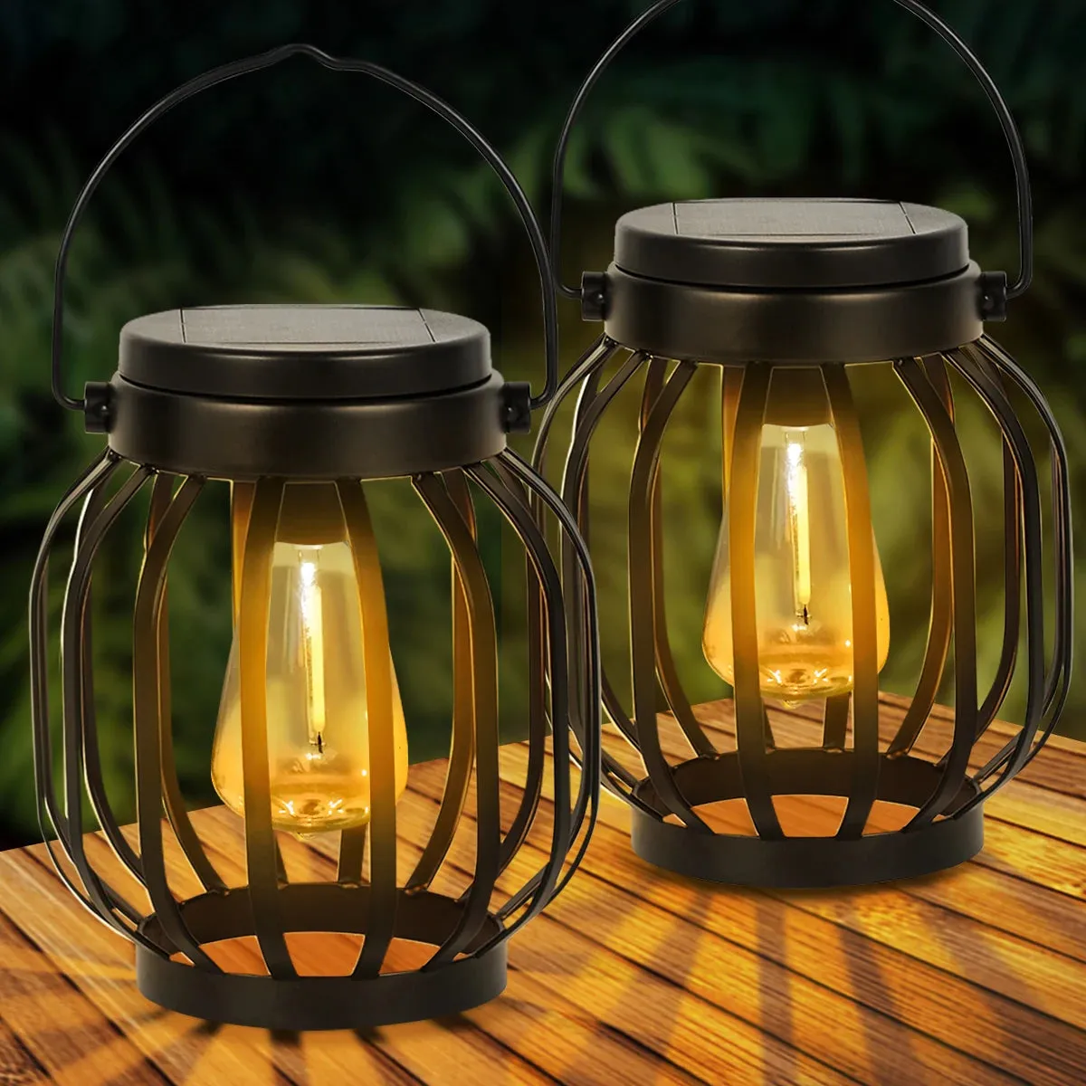 Solar Lanterns Waterproof Outdoor Hanging & Table Lights for Garden, Porch & Patio