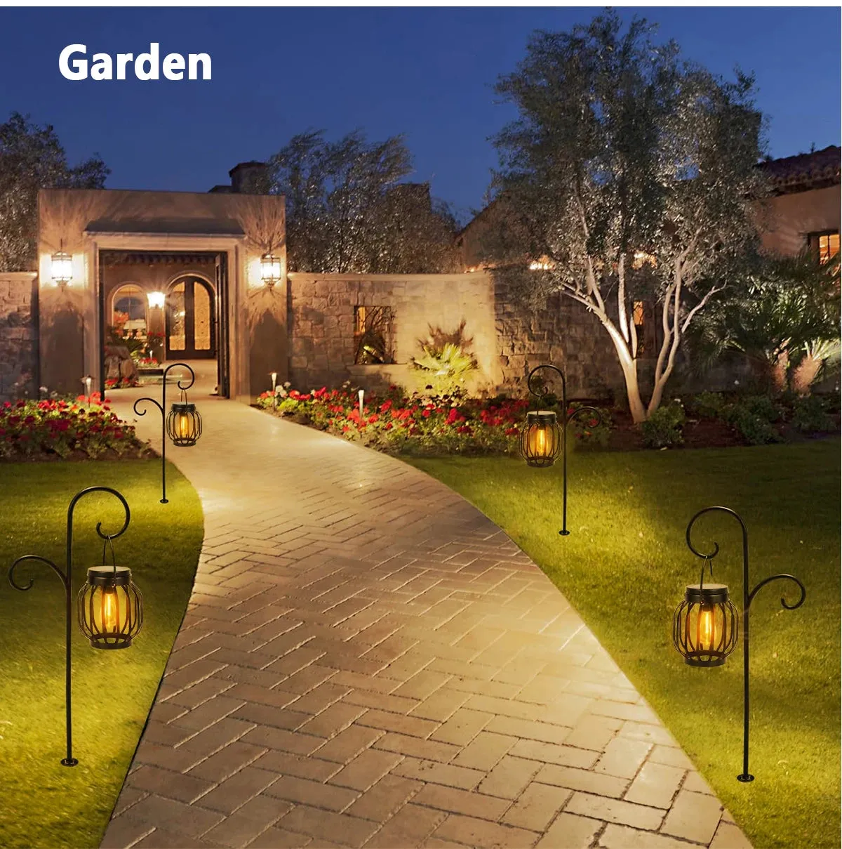 Solar Lanterns Waterproof Outdoor Hanging & Table Lights for Garden, Porch & Patio