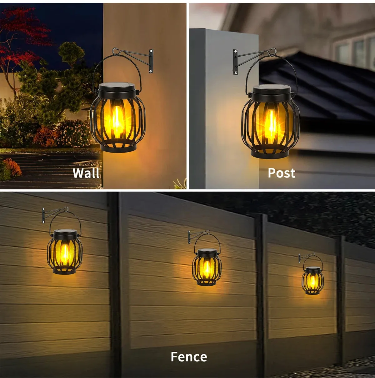 Solar Lanterns Waterproof Outdoor Hanging & Table Lights for Garden, Porch & Patio