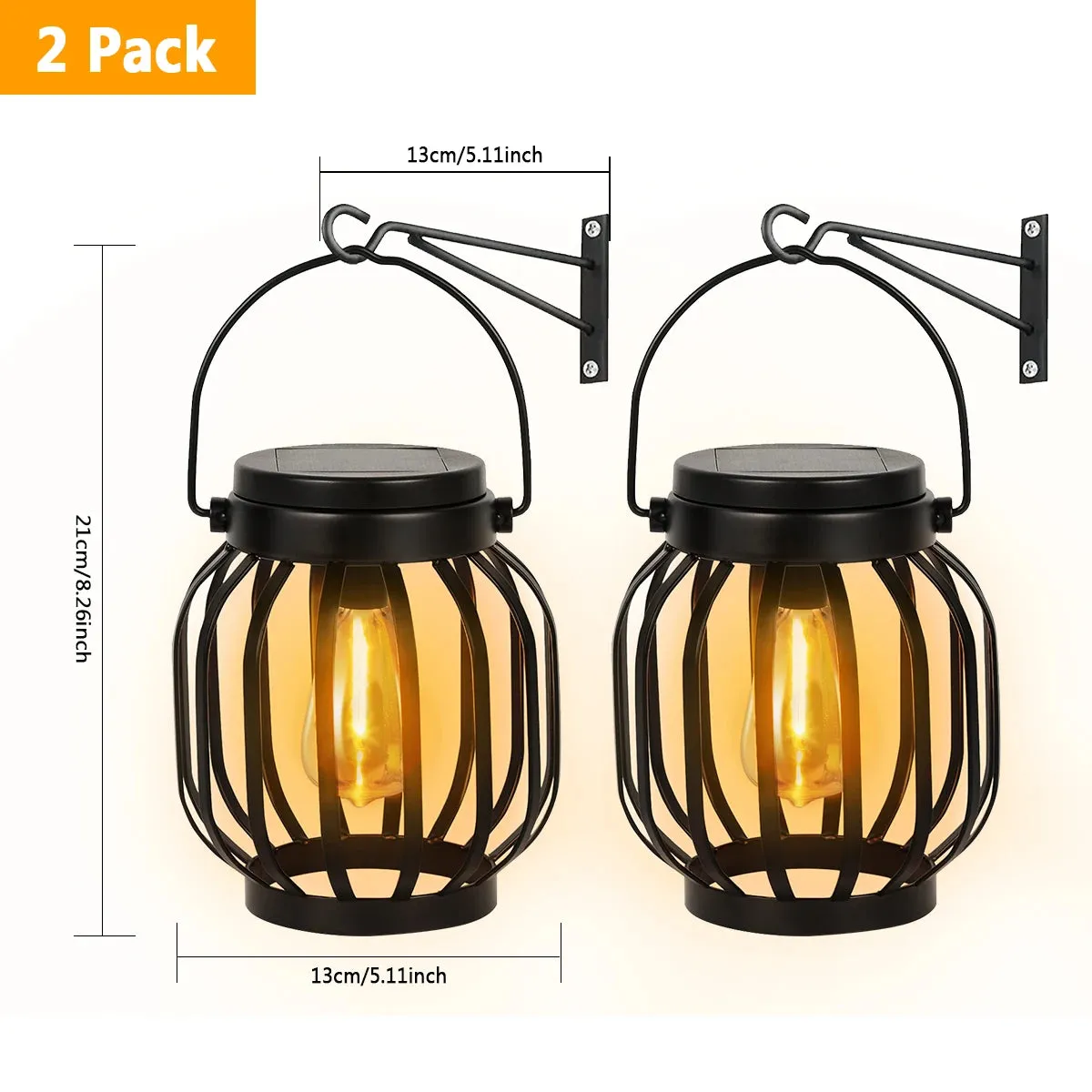 Solar Lanterns Waterproof Outdoor Hanging & Table Lights for Garden, Porch & Patio