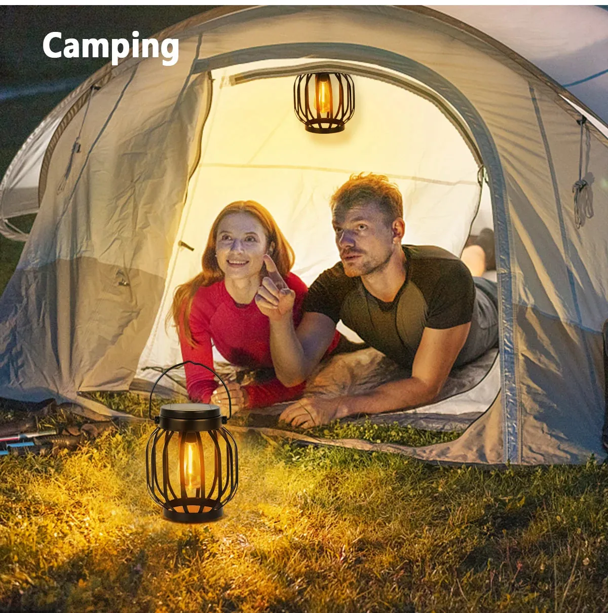 Solar Lanterns Waterproof Outdoor Hanging & Table Lights for Garden, Porch & Patio