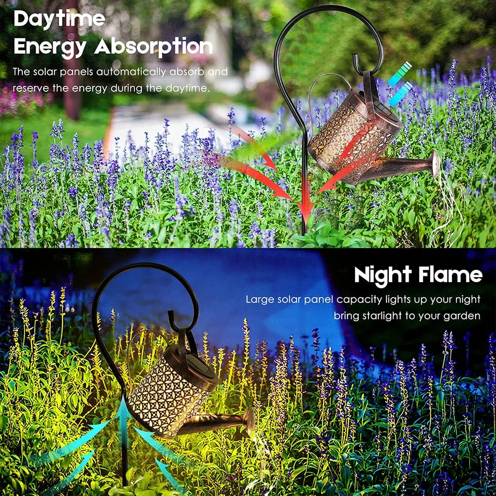Solar Watering Can Light Hanging Lantern