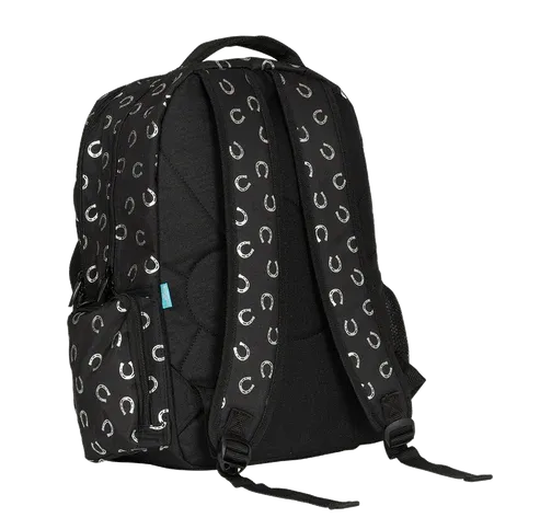 Spencil Big Kids Backpack - Black and White Horses