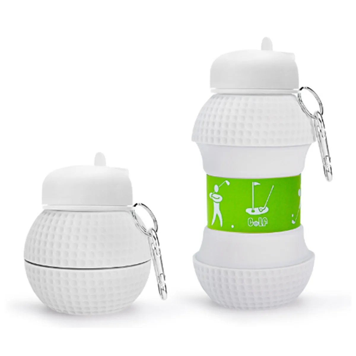 Sports Water Bottle Silicone Collapsible Spherical Drinking Mug