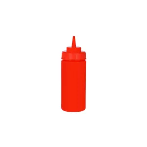 Squeeze Bottle Wide Mouth Red 480ml