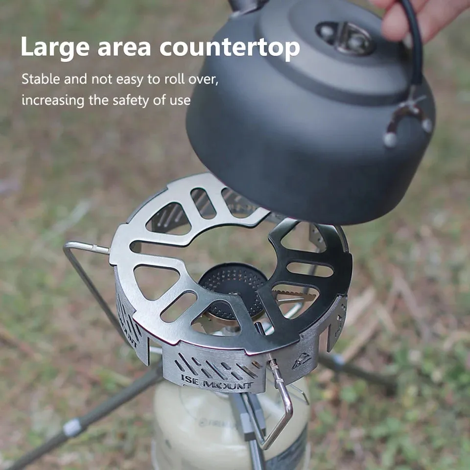 Stainless Steel Gas Stove Wind Shield Portable Cassette Stove Windproof Ring Outdoor Stove Windshield Camping Accessories