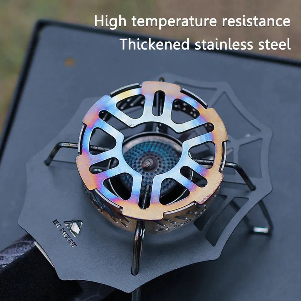 Stainless Steel Gas Stove Wind Shield Portable Cassette Stove Windproof Ring Outdoor Stove Windshield Camping Accessories