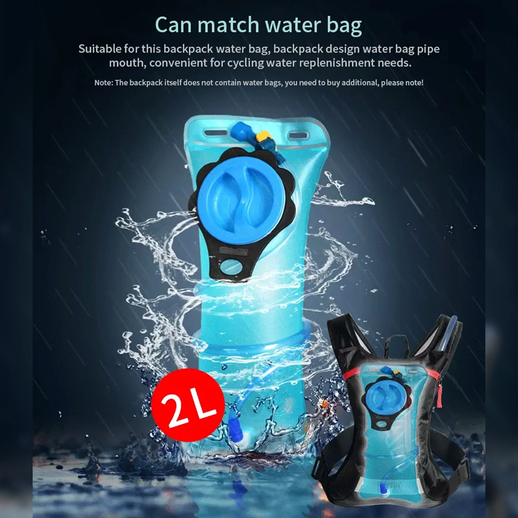 Star Field Knight Lightweight Water Bag Backpack for Running & Cycling - 708752