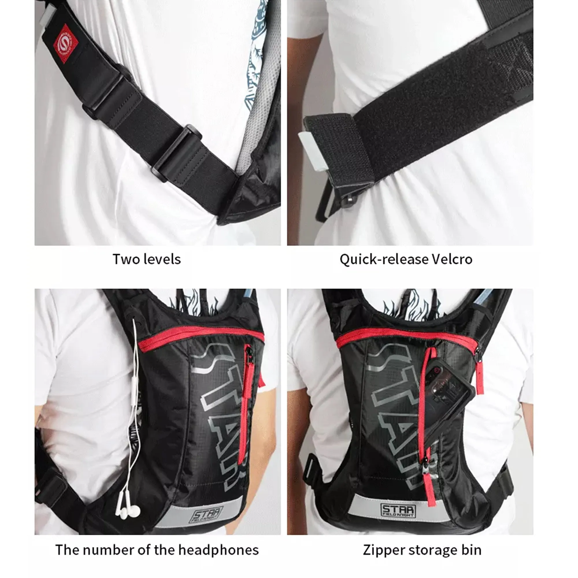 Star Field Knight Lightweight Water Bag Backpack for Running & Cycling - 708752