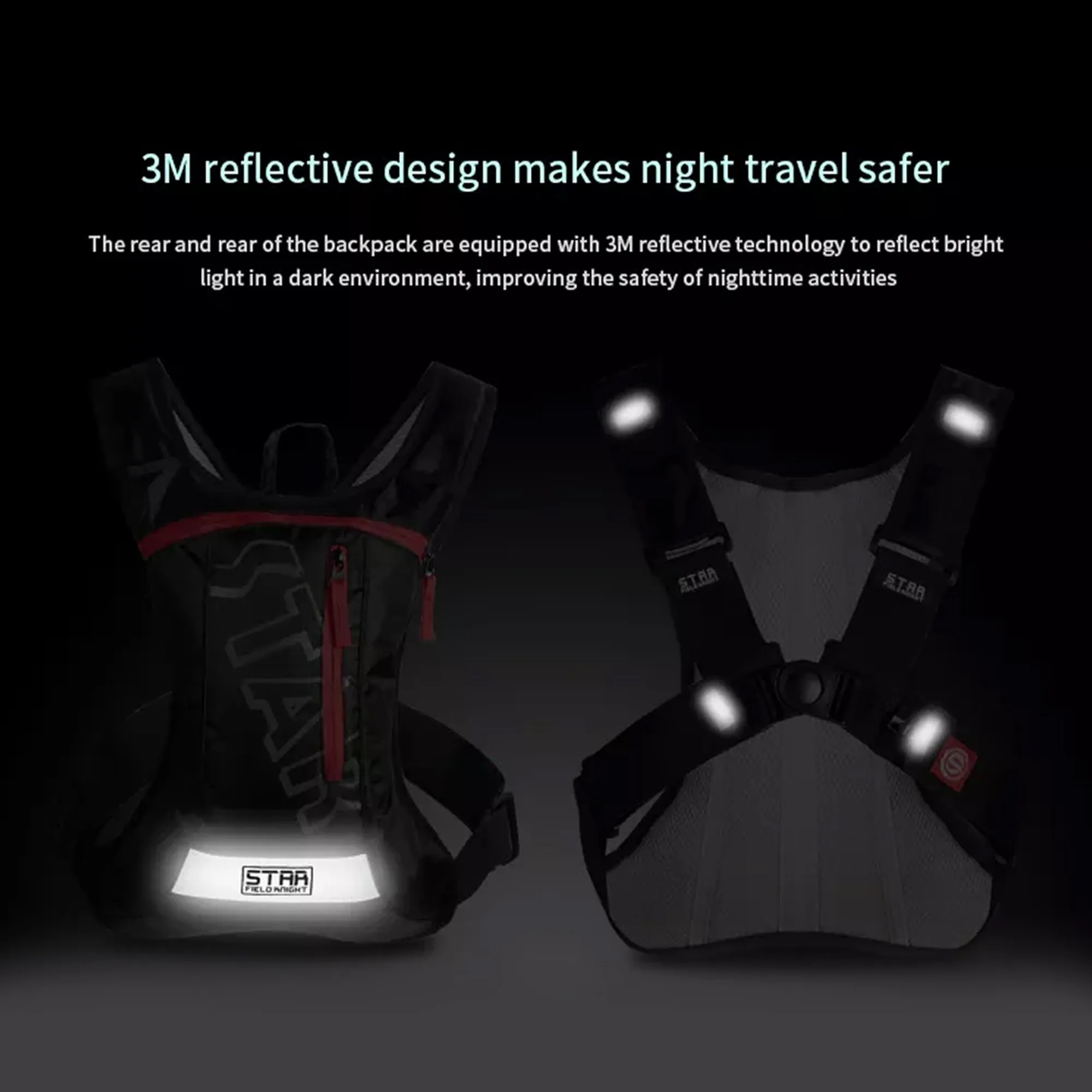 Star Field Knight Lightweight Water Bag Backpack for Running & Cycling - 708752