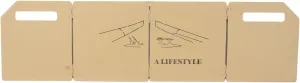 Stove Windscreen, Folding Stove Windscreen Riveted Structure Round Edges Oilproof for Outdoors (Khaki)