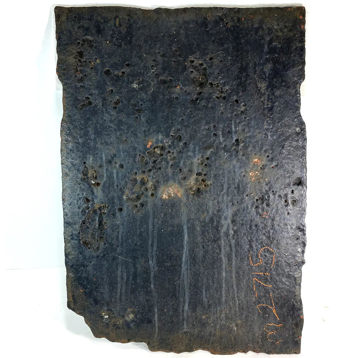 Swedish Baroque Cast Iron Jamb / Five-Plate Stove Plate Panel