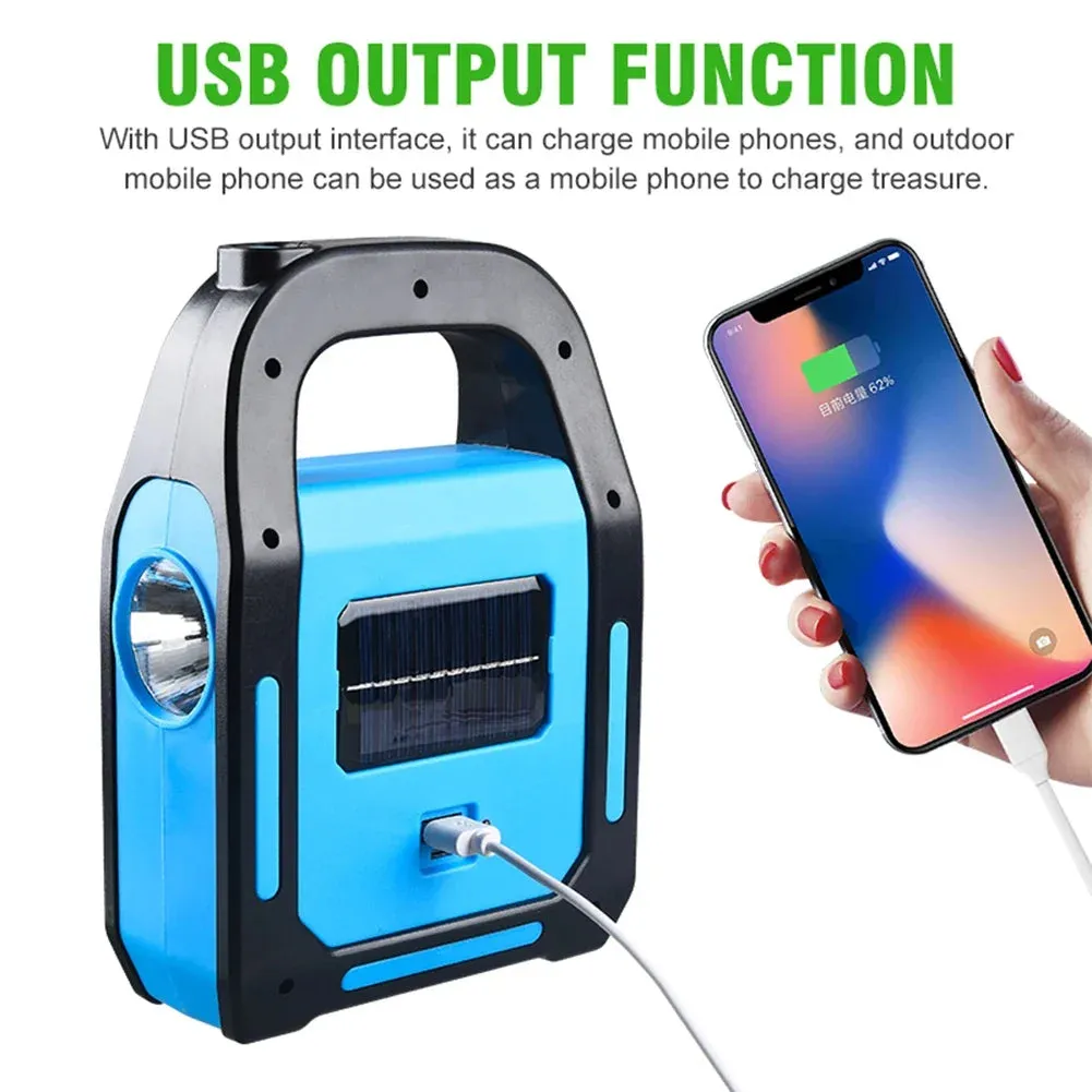Taavita - Portable LED Camping Lantern with Power Bank & Solar Charging