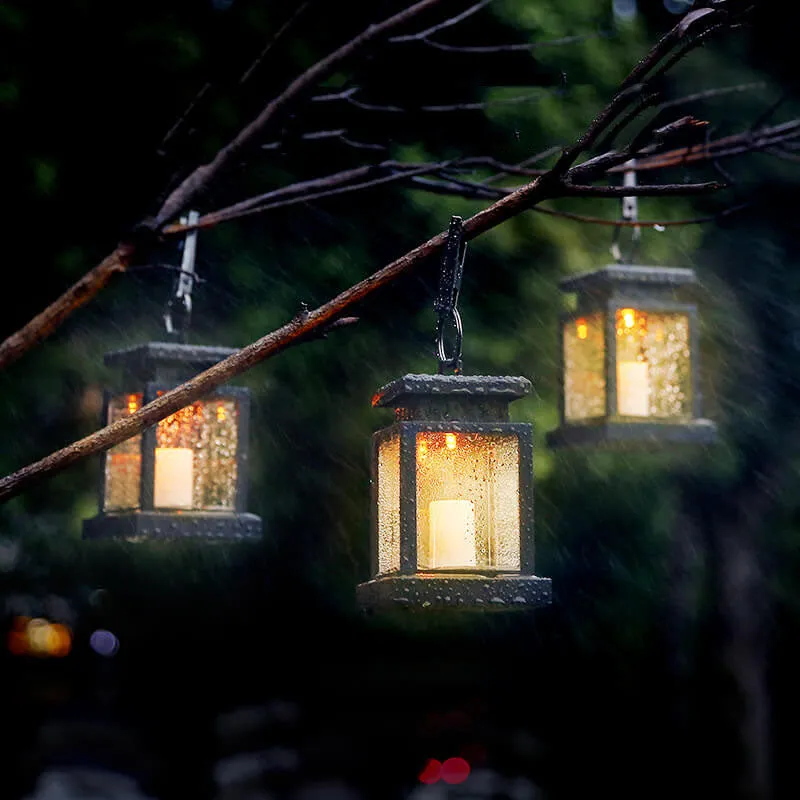 Taavita Solar Retro Candle Lantern LED Outdoor Light