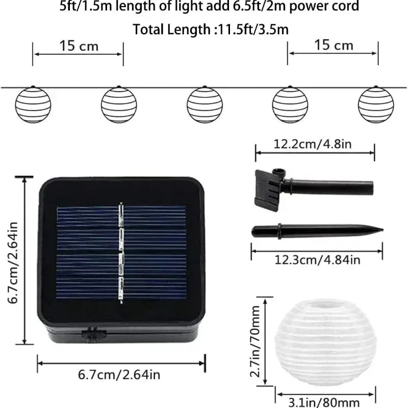 Taavita - Solar String Lantern