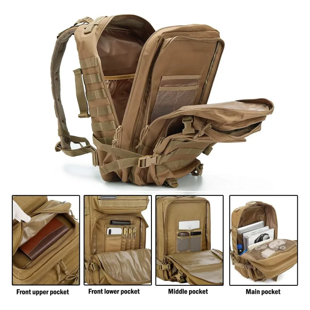 Tactical 45L Molle Rucksack Backpack | Military 3P Tactical Backpack