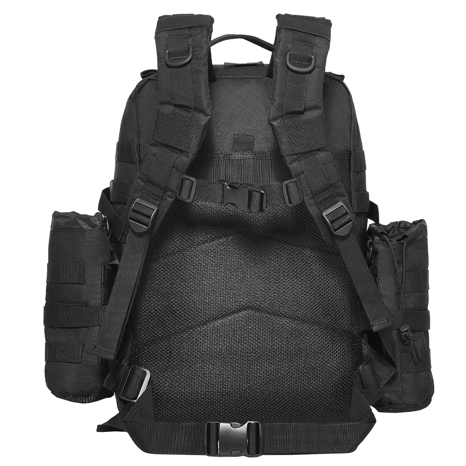 Tactical Backpack 45L Military Backpack with Molle Mode & 3 Compartments,Military Tactical Backpack For Men Molle Daypack 3 Day Bug Out Bag Hiking Rucksack With Bottle Holder