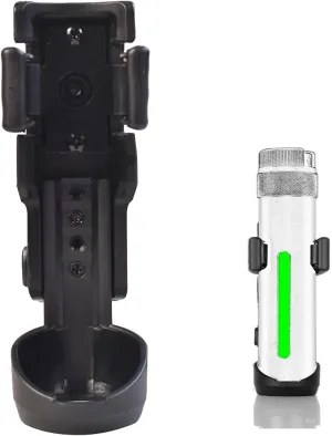 Tactical Flashlight/Baton Holster, Rotatable Duty Belt Flashlight Holder, Suitable for 0.9"-1.2" Diameter Flashlights,21” to 26” Telescopic Baton