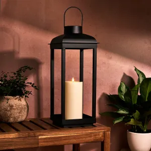 Tanner Solar Flameless Lantern, Large