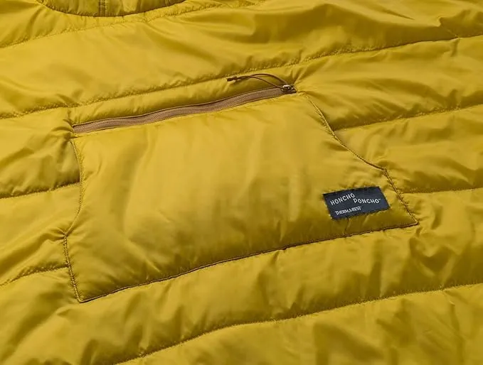 Therm-a-Rest Honcho Poncho Wearable Hoodie Blanket, Wheat