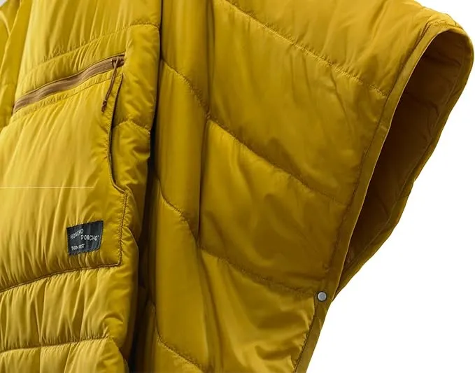 Therm-a-Rest Honcho Poncho Wearable Hoodie Blanket, Wheat