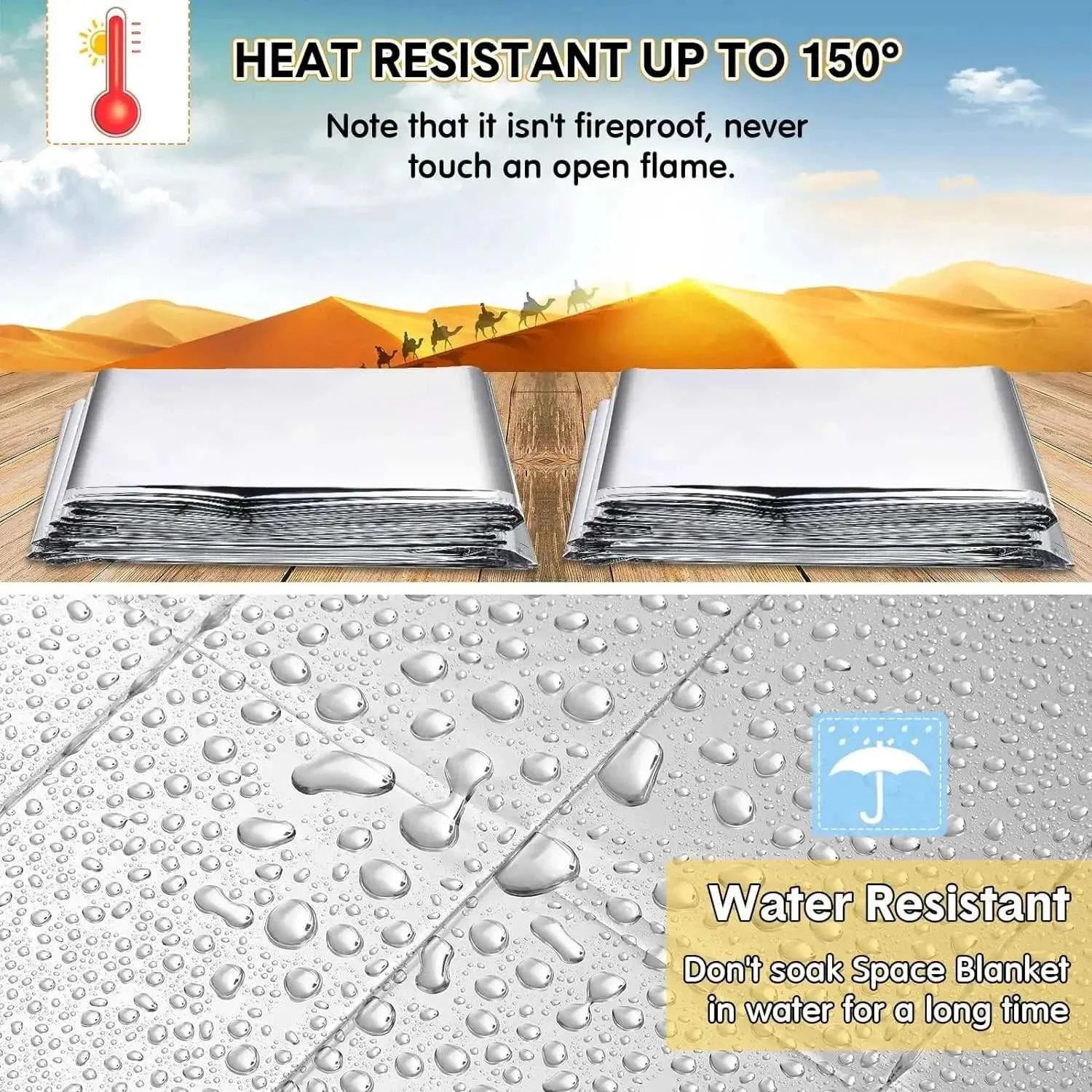 Thermal Emergency Blanket for Survival