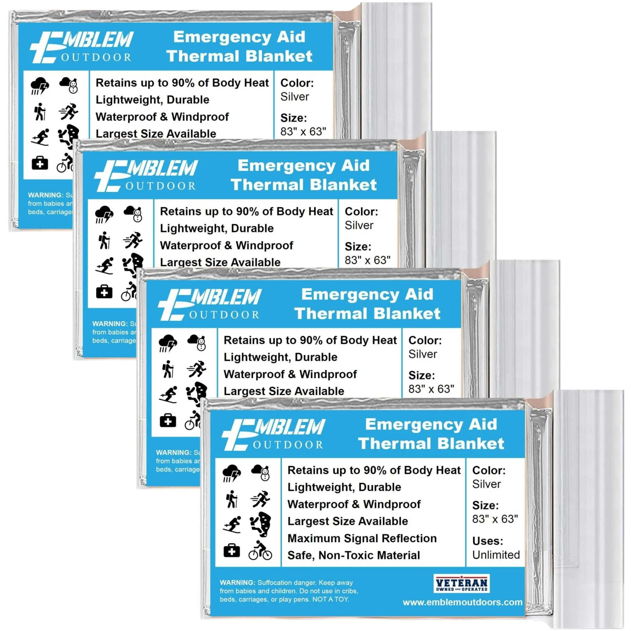 Thermal Emergency Blanket for Survival