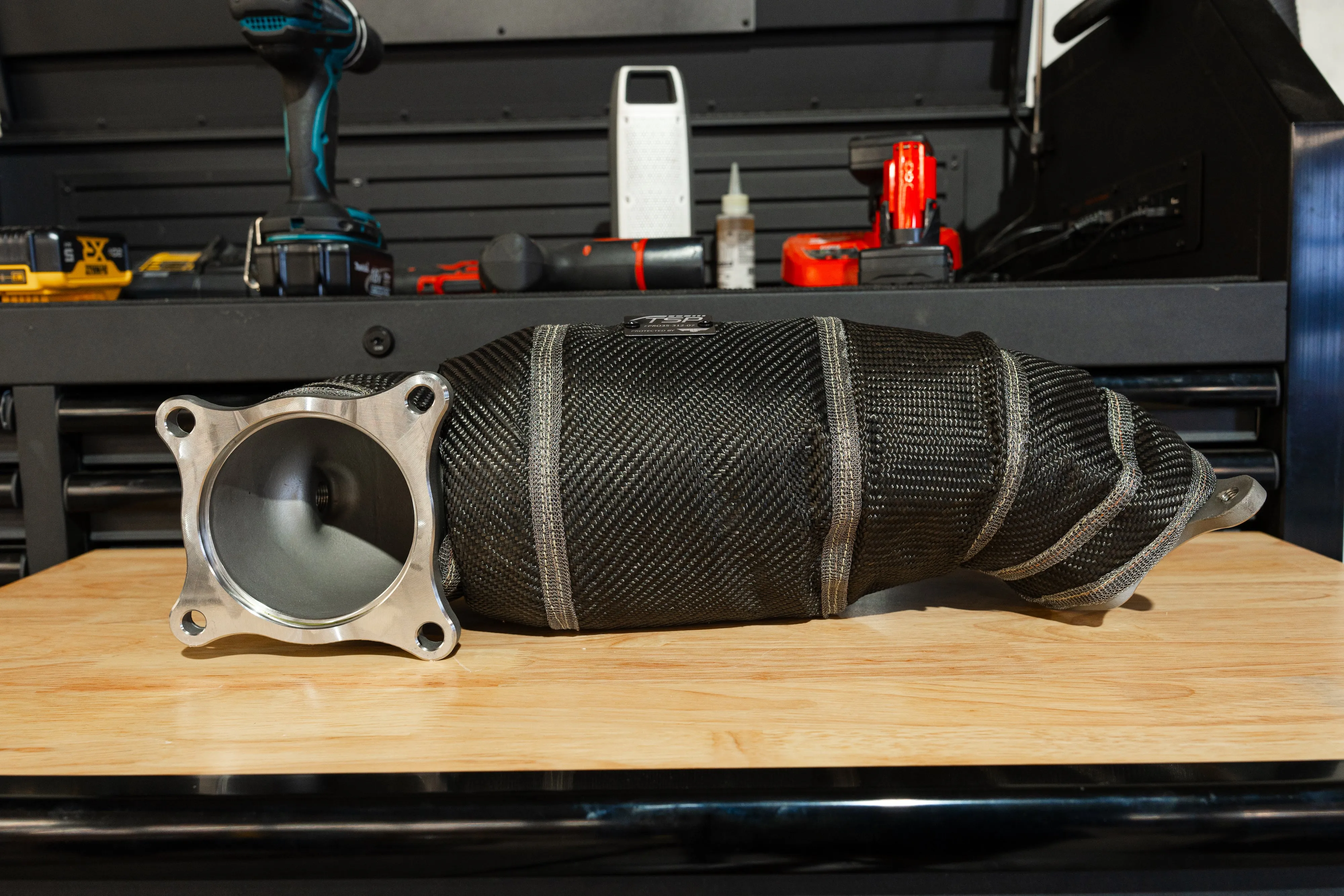 TSP x PTP Form Fitting Lava Downpipe Blanket for 2017  Honda/Acura - TSP HEDP - FK8 Accord TLX RDX