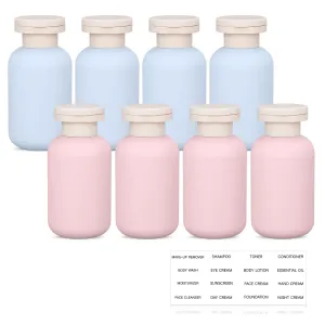 UMETASS Travel Shampoo Bottle, Empty Plastic Squeeze Bottles 3.4oz with Flip Cap, Lotion Container for Toiletries