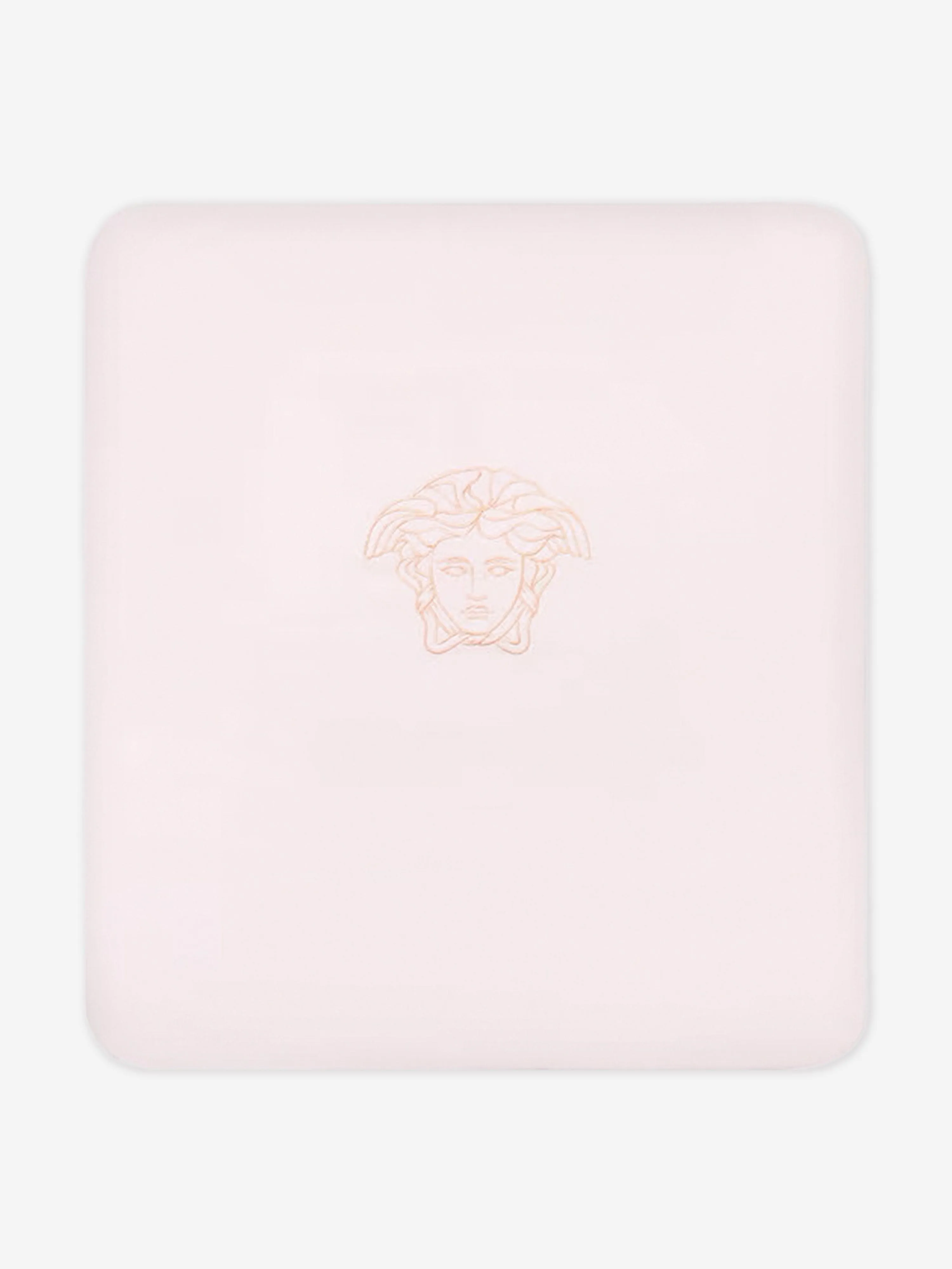 Versace Baby Girls Embroidered Logo Blanket in Pink