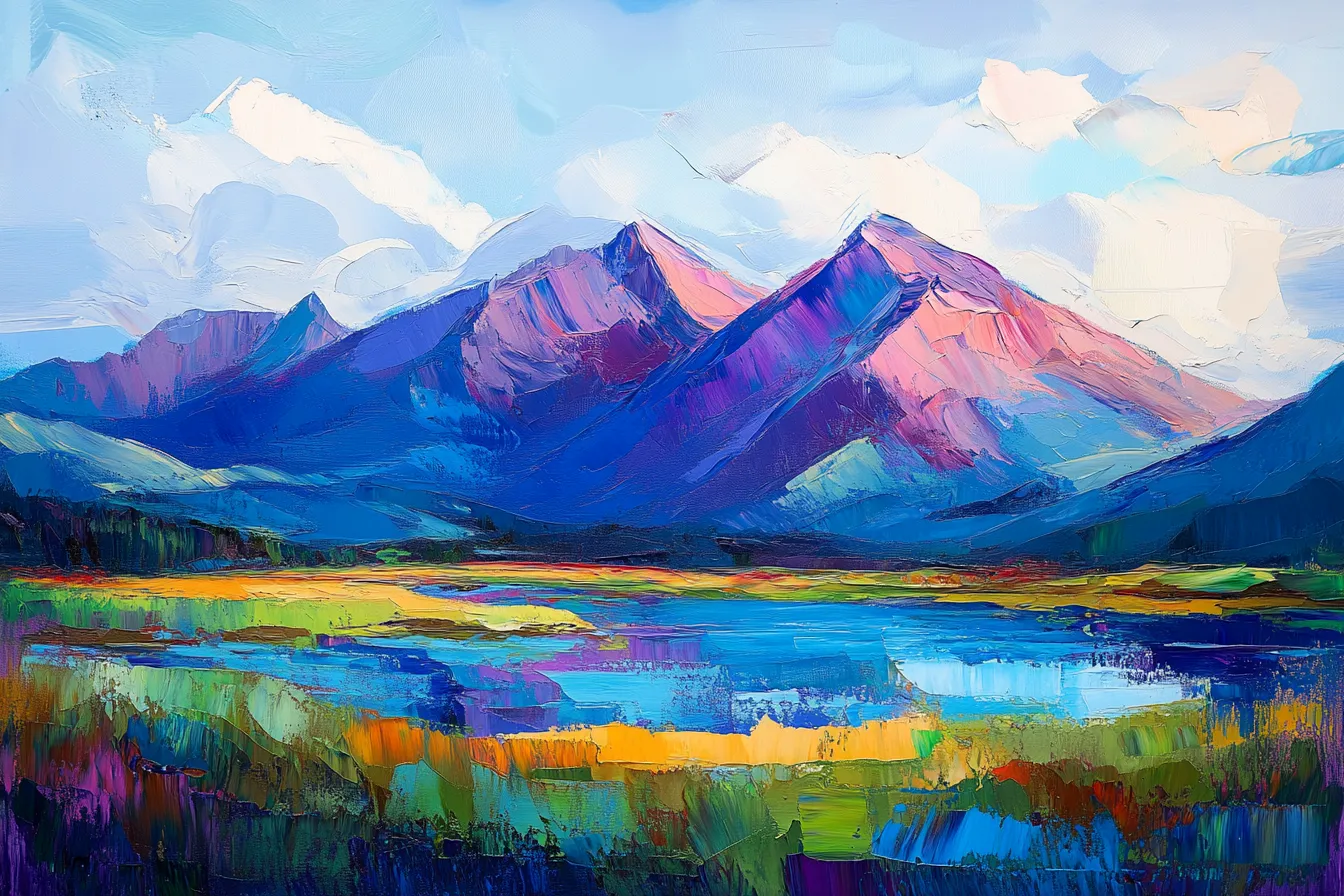 Vivid Terrain Blanket