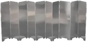 Wakauto 10 Windscreen Wind Blocker Outdoor Stove Accessories Folding Stove Wind Plate Aluminum Grill Camping