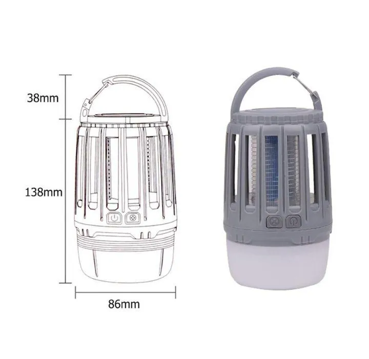 Waterproof Bug Zapper with Rechargeable Battery