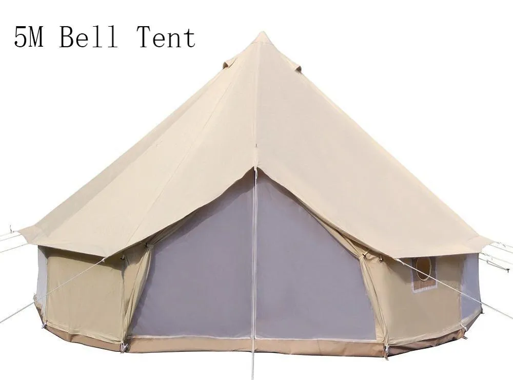 Waterproof Cotton Canvas Bell Tent with Stove Jacket