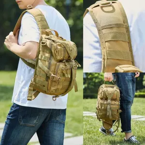 Wild West Outfitters Men's Lightweight Durable Nylon Shoulder Sling Backpack