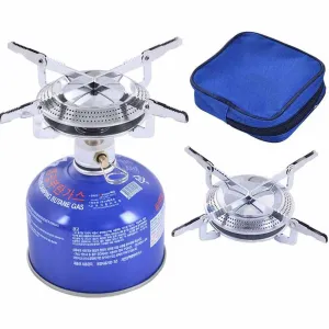 Windproof Camping Gas Stove – Portable Foldable Stove for Outdoor Cooking