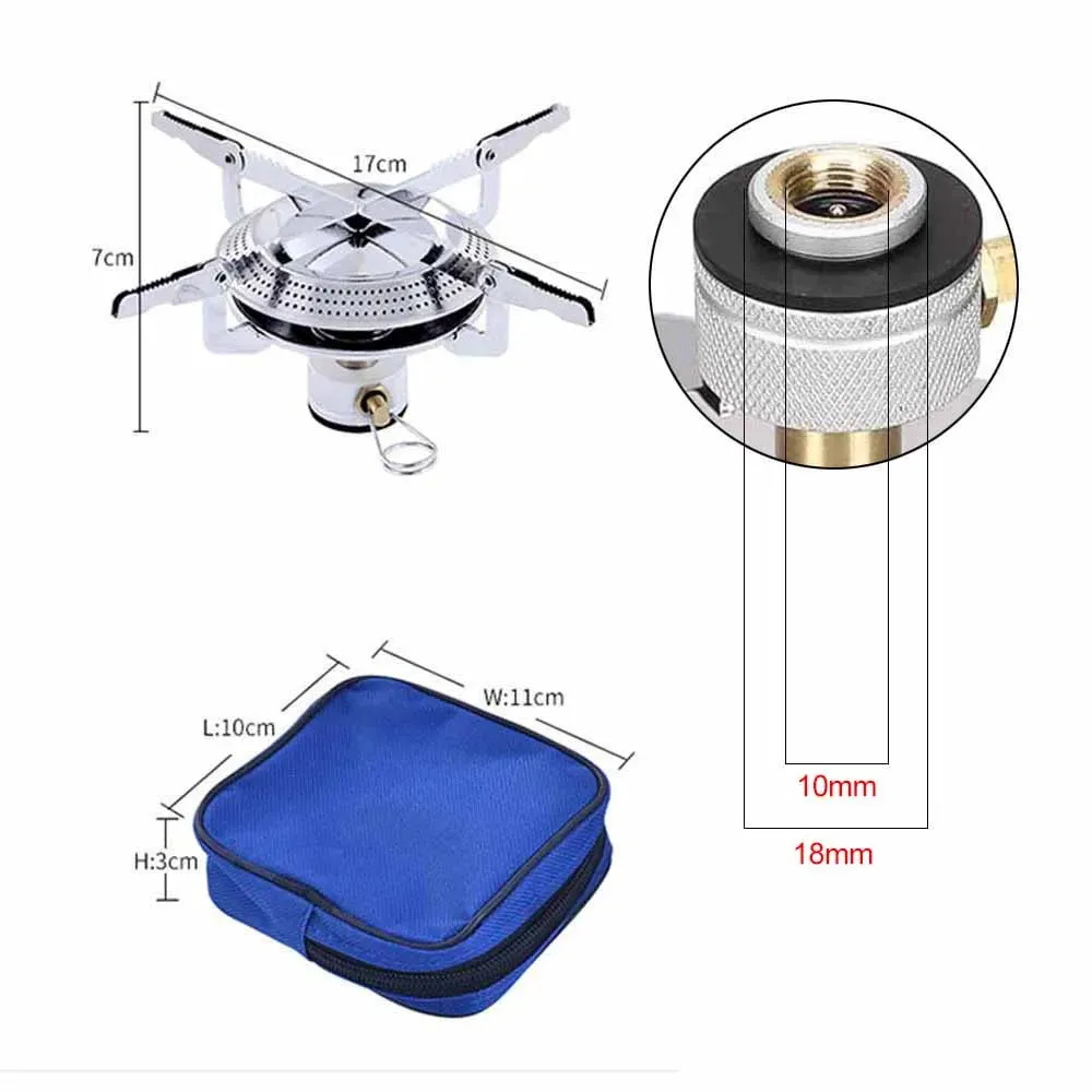 Windproof Camping Gas Stove – Portable Foldable Stove for Outdoor Cooking