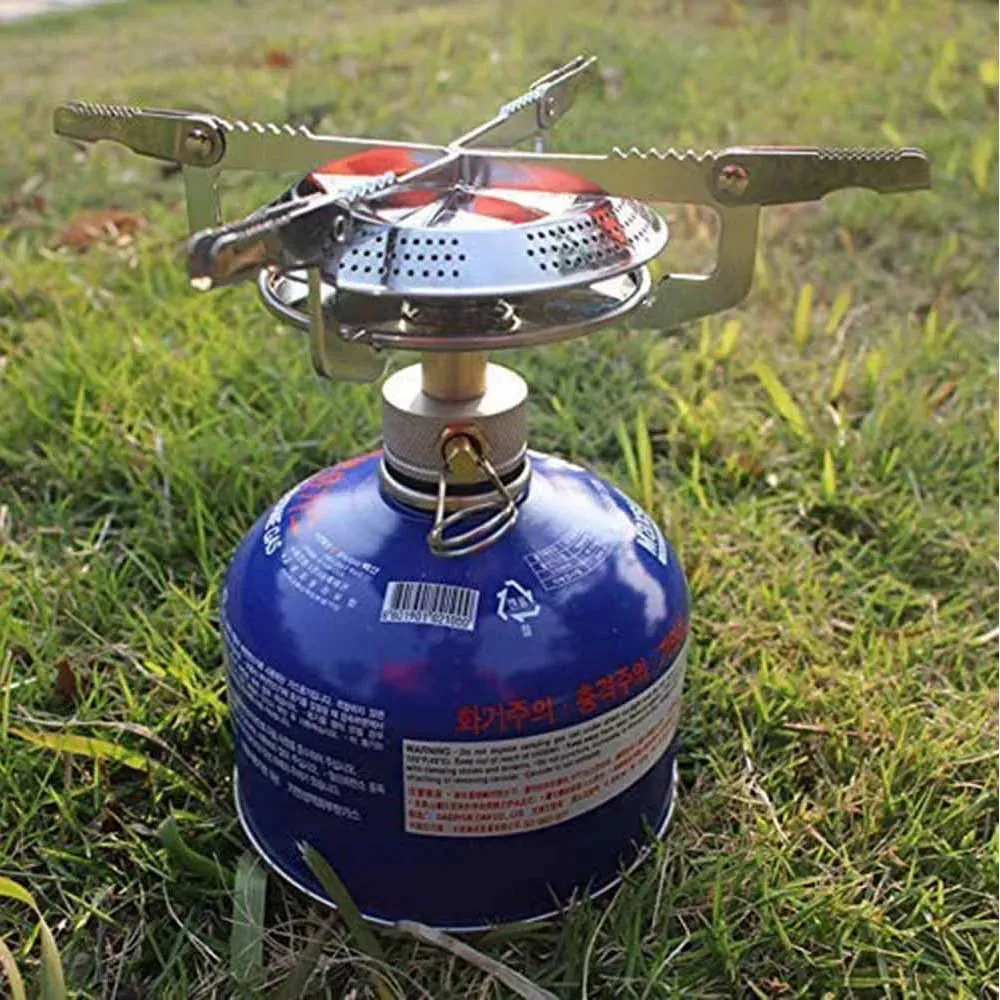Windproof Camping Gas Stove – Portable Foldable Stove for Outdoor Cooking