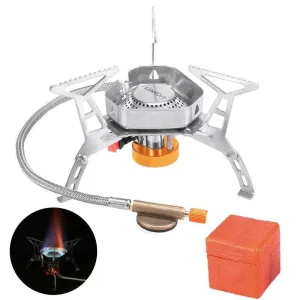 Windproof Camping Stove - Outdoor Gas Cooker for Camping and Hiking