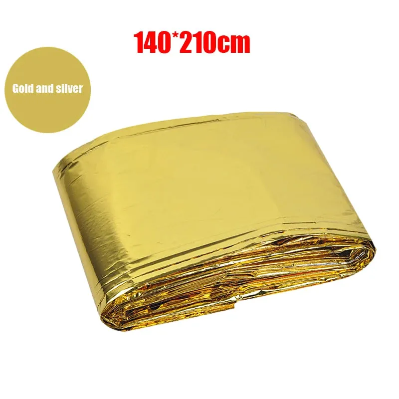 Windproof Waterproof Foil Thermal Blanket for Camping Hiking