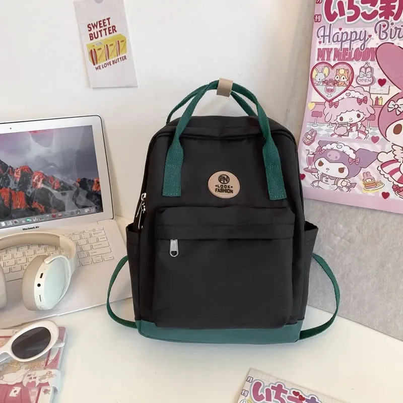 Women's Waterproof Nylon Backpack – Lightweight Bag with Laptop Compartment