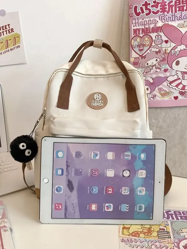 Women's Waterproof Nylon Backpack – Lightweight Bag with Laptop Compartment