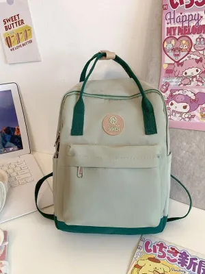 Women's Waterproof Nylon Backpack – Lightweight Bag with Laptop Compartment