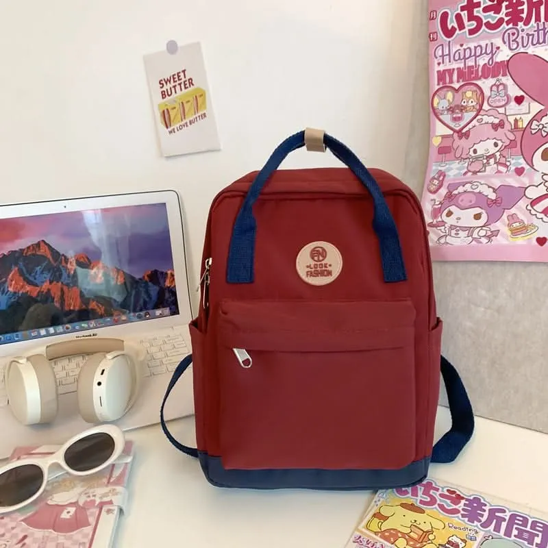 Women's Waterproof Nylon Backpack – Lightweight Bag with Laptop Compartment
