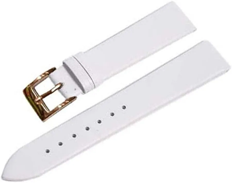 XLCZMYL Plain Weave Leather Watch strap 12 14 16 18 20 22 mm leather Watch band with Gold Pin buckle,10,20mm