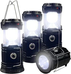 XTAUTO Solar Camping Lantern 4 pack